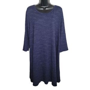 Hilary Radley navy blue shirt dress size XXL